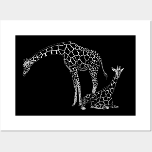 Giraffes Posters and Art